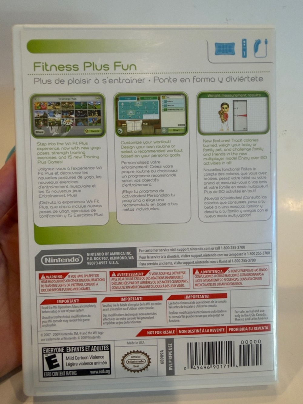 Nintendo Wii Fit Plus - White & Green Artwork (Just Game) Untested - Picture 2 of 5